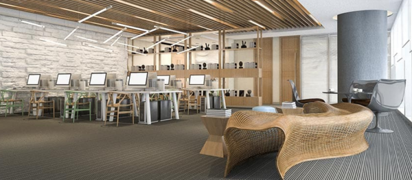 Desain Plafon yang Menarik dengan Penerangan yang Indah